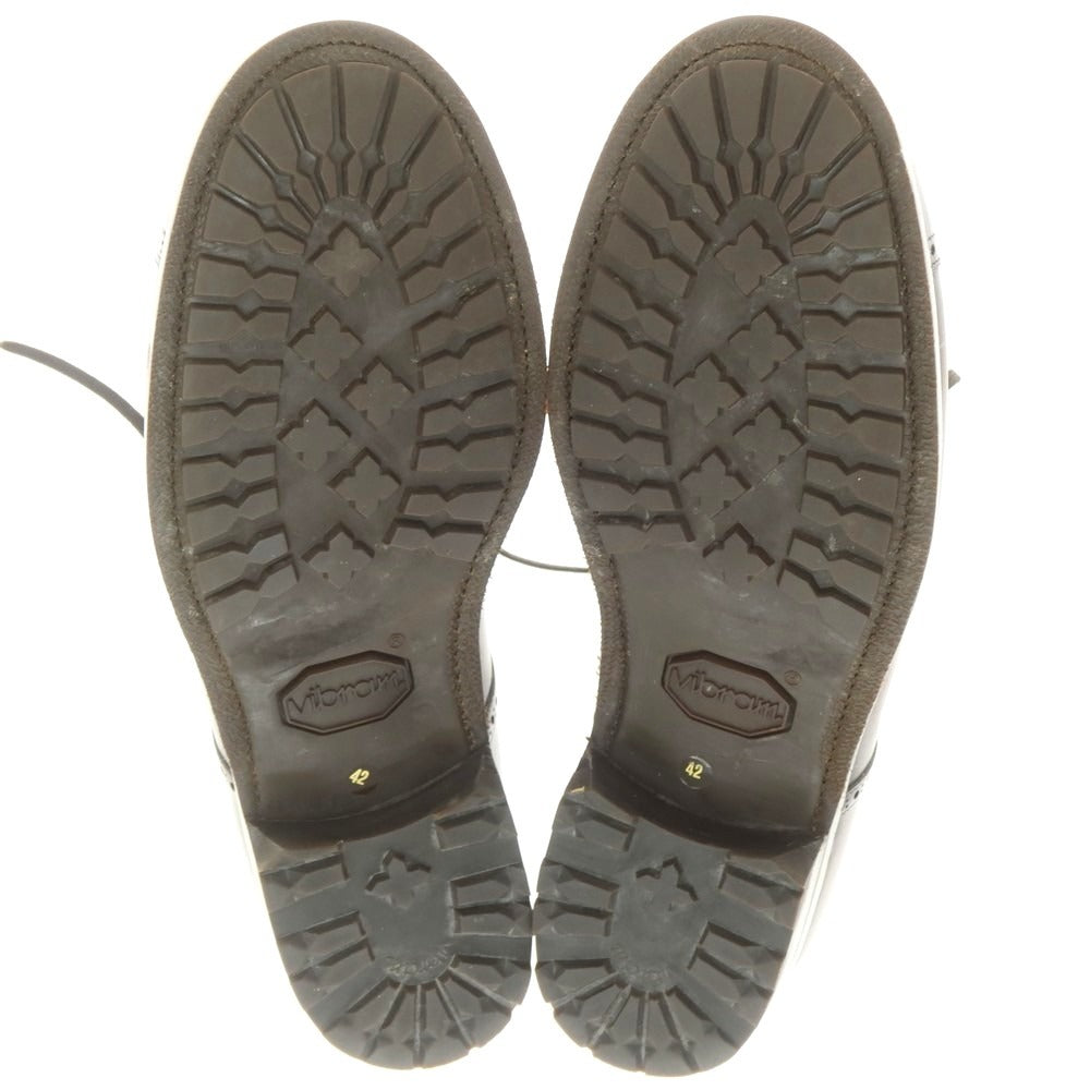 [Used] Fratelli Giacometti F.LLI Giacometti FG192 Quarter Brogue Dress Shoes Brown [42] [Condition Rank B] [Men&
