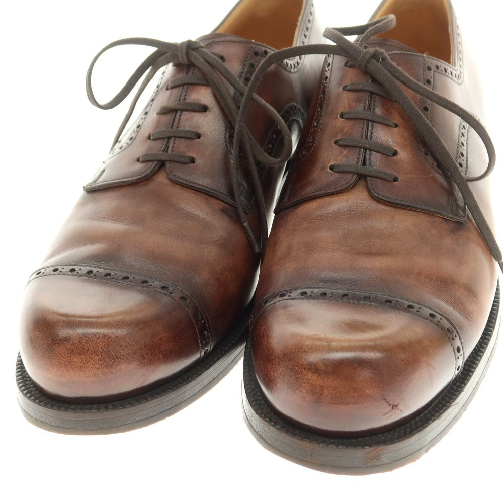[Used] Fratelli Giacometti F.LLI Giacometti FG192 Quarter Brogue Dress Shoes Brown [42] [Condition Rank B] [Men&
