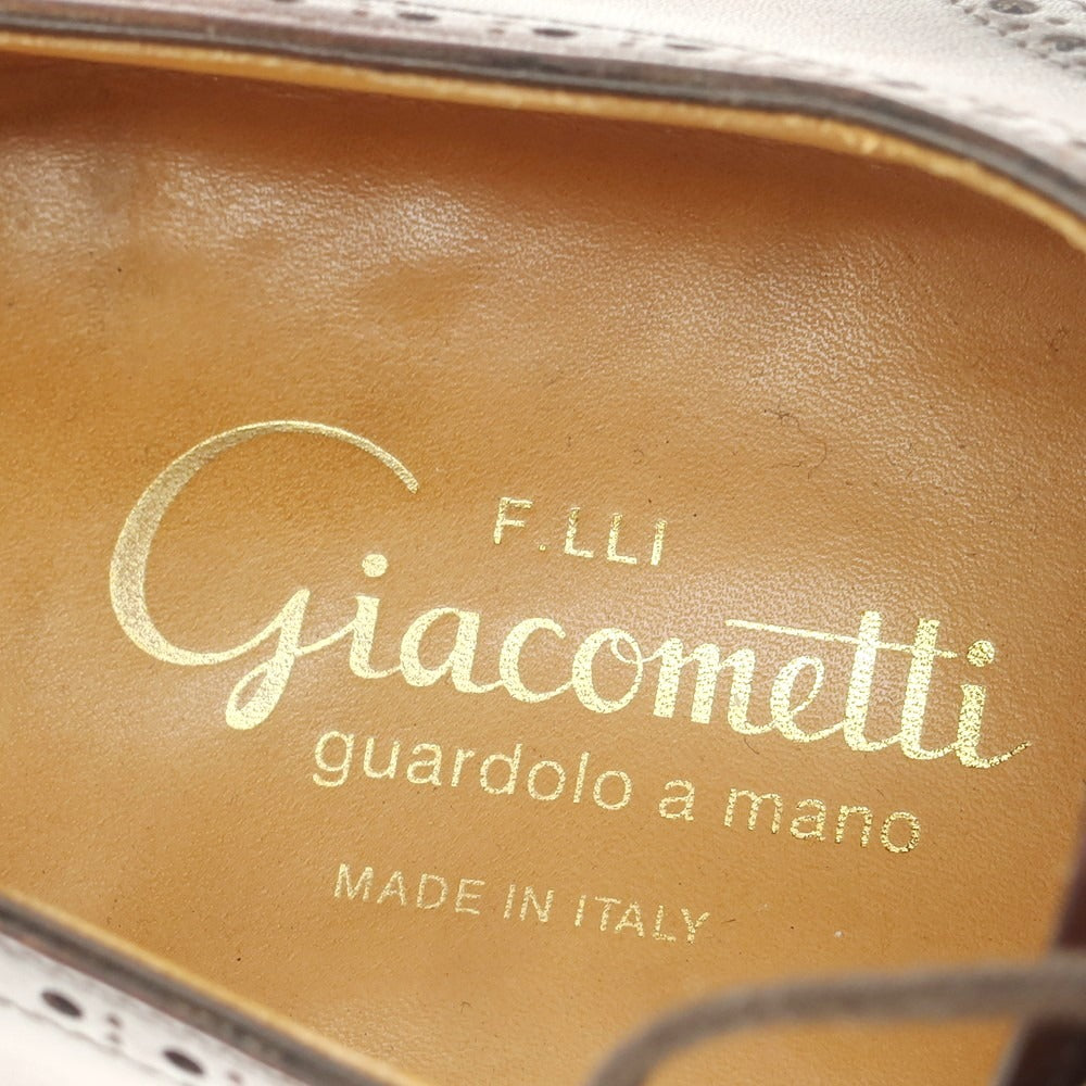 [Used] Fratelli Giacometti F.LLI Giacometti FG192 Quarter Brogue Dress Shoes Brown [42] [Condition Rank B] [Men&