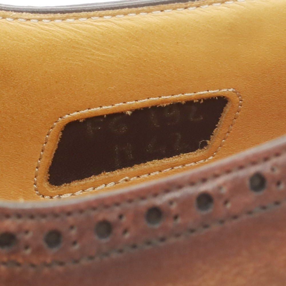 [Used] Fratelli Giacometti F.LLI Giacometti FG192 Quarter Brogue Dress Shoes Brown [42] [Condition Rank B] [Men&
