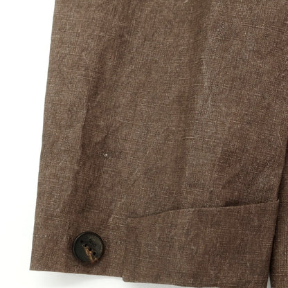【新品】イーヴォ Hevo リネン ステンカラーコート ブラウン【 48 】【 状態ランクN 】【 メンズ 】