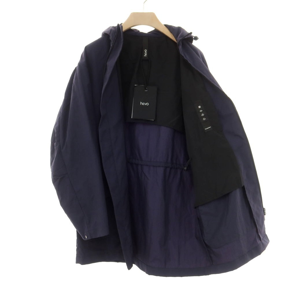 【新品】イーヴォ Hevo ナイロン フーデッドコート ネイビー【サイズ48】【 状態ランクN 】【 メンズ 】[EPD]