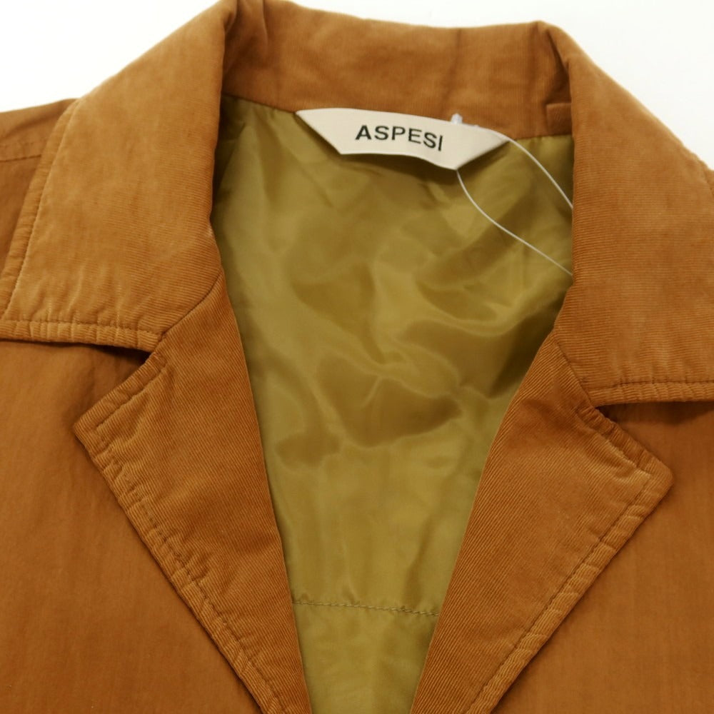 【新品アウトレット】アスペジ ASPESI コットン 中綿ブルゾン オレンジブラウン【サイズL】【 状態ランクN- 】【 メンズ 】[EPD]