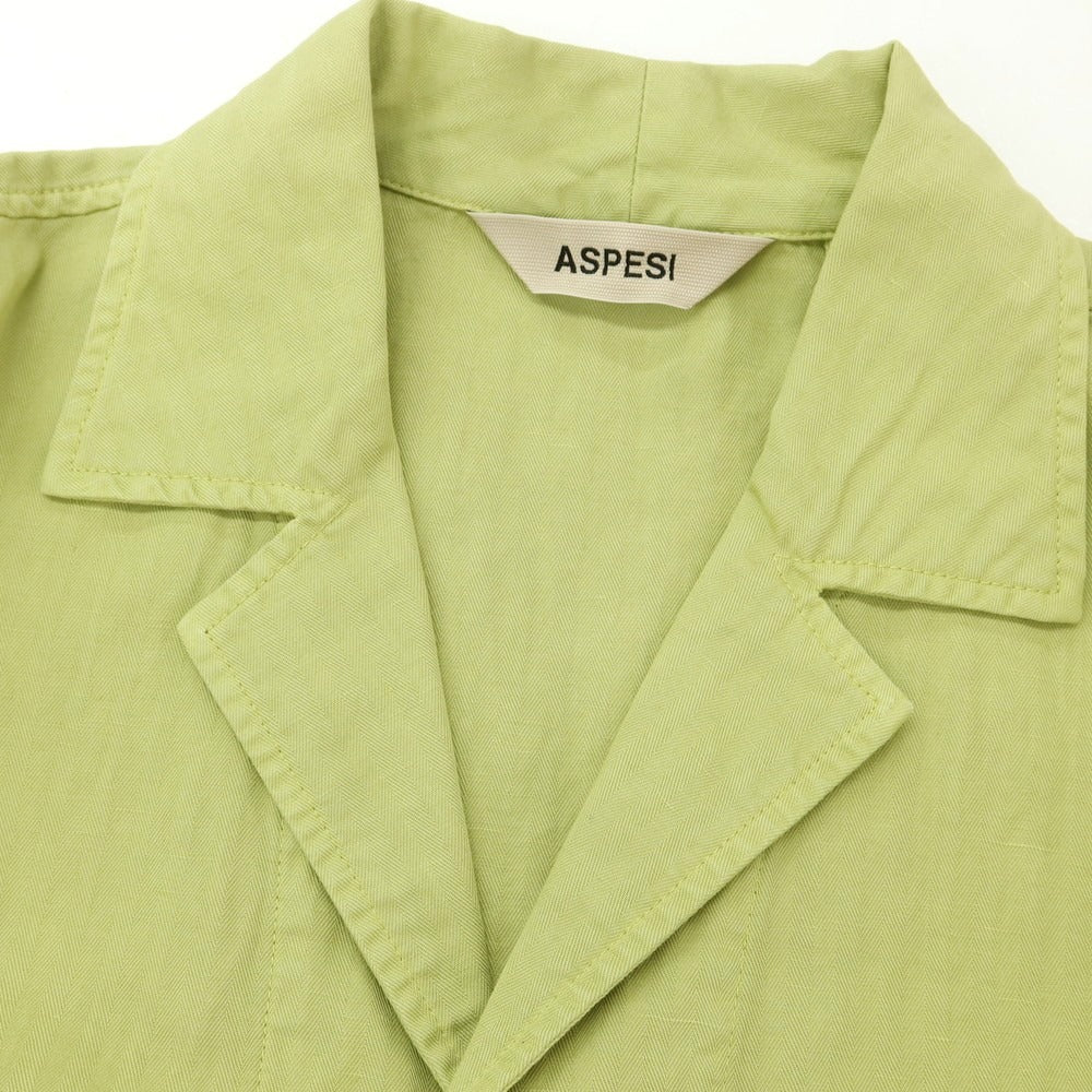 [New] ASPESI Cotton Linen Coverall Jacket Light Green [L] [Condition Rank N] [Men&
