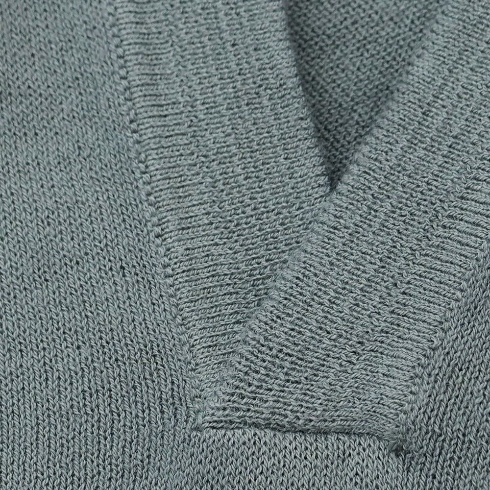 [New] Montecore High Gauge Cotton Skipper Short Sleeve Polo Knit Gray [50] [Condition Rank N] [Men&