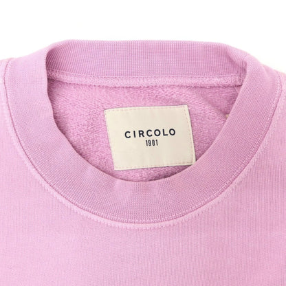 【新品アウトレット】チルコロ1901 CIRCOLO 1901 コットン クルーネック スウェット ラベンダーピンク系【 M 】【 状態ランクN- 】【 メンズ 】