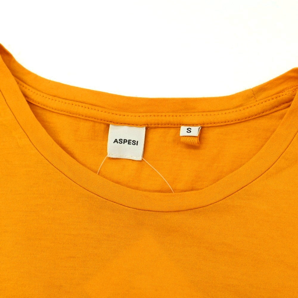 [New Outlet] ASPESI Cotton Crew Neck Short Sleeve T-Shirt Orange [S] [Condition Rank N-] [Men&