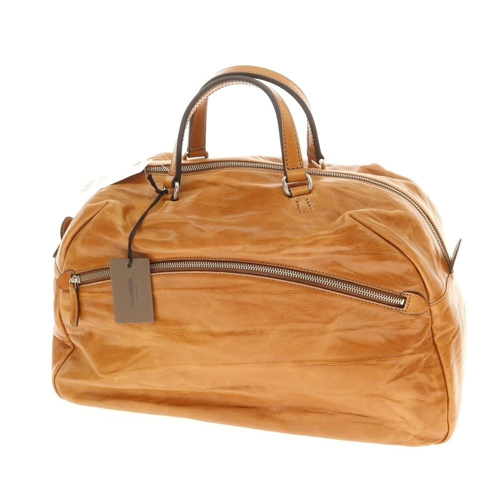 【新品】ダニエルアンドボブ Daniel &amp; Bob ローディーレザー ボストンバッグ ライトブラウン【 状態ランクN 】【 メンズ 】[EPD]