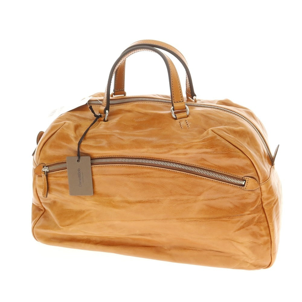 【新品】ダニエルアンドボブ Daniel &amp; Bob ローディーレザー ボストンバッグ ライトブラウン【 状態ランクN 】【 メンズ 】[EPD]