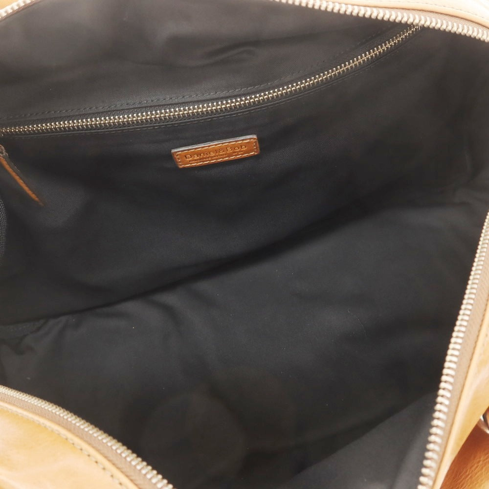 【新品】ダニエルアンドボブ Daniel &amp; Bob ローディーレザー ボストンバッグ ライトブラウン【 状態ランクN 】【 メンズ 】[EPD]