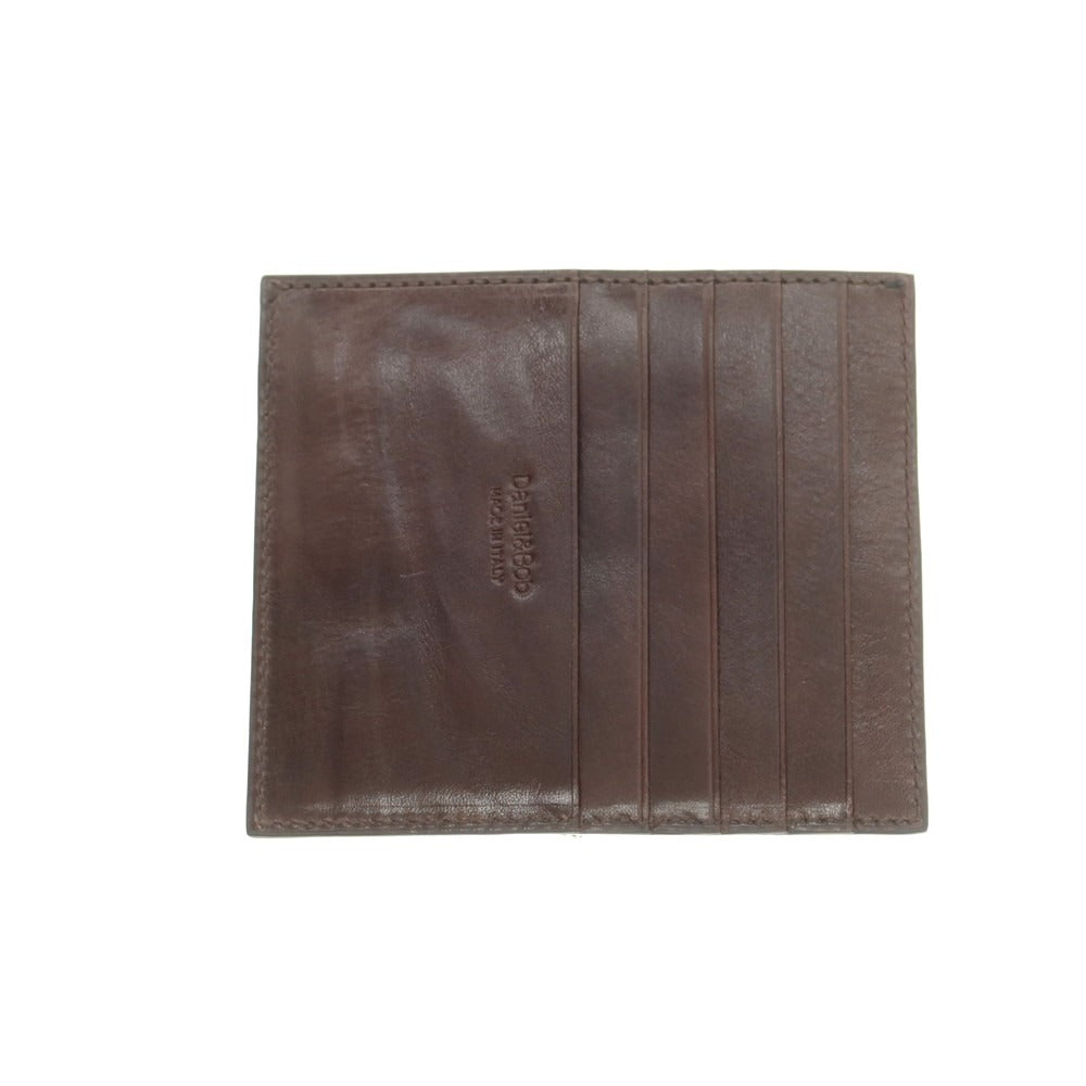 【新品】ダニエルアンドボブ Daniel &amp; Bob ローディーレザー カードケース ダークブラウン【 状態ランクN 】【 メンズ 】[DPD]