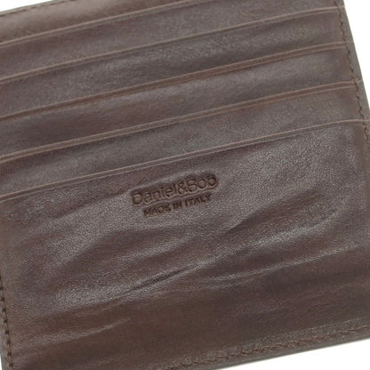【新品】ダニエルアンドボブ Daniel &amp; Bob ローディーレザー カードケース ダークブラウン【 状態ランクN 】【 メンズ 】