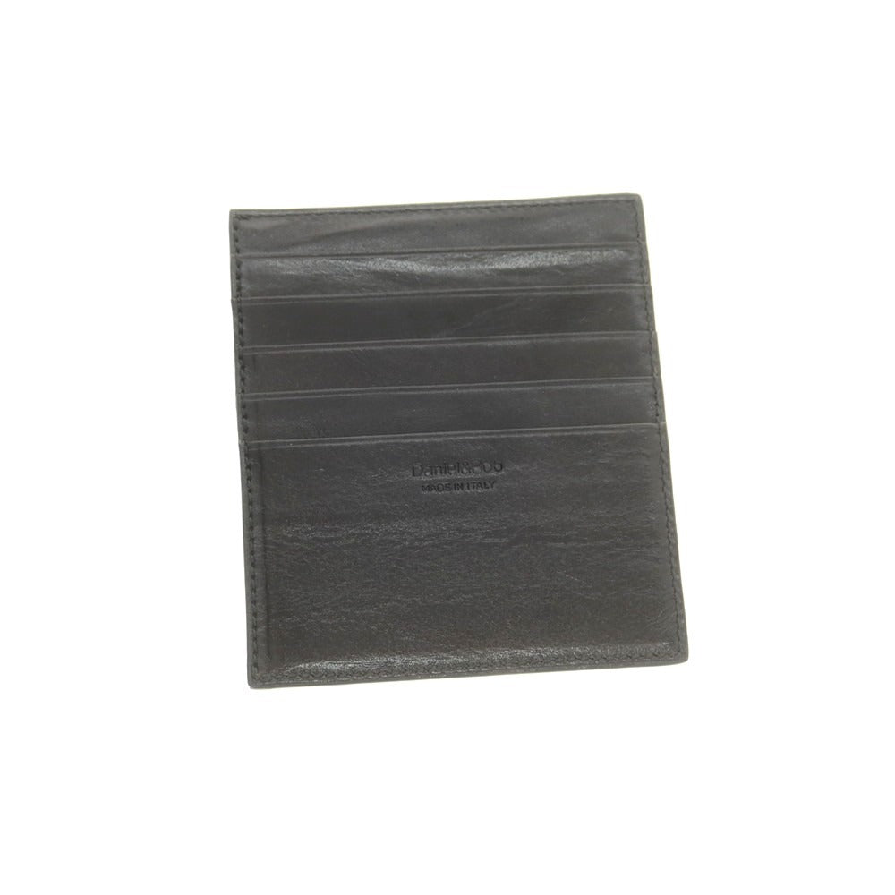 【新品】ダニエルアンドボブ Daniel &amp; Bob シュリンクレザー カードケース ブラック【 状態ランクN 】【 メンズ 】