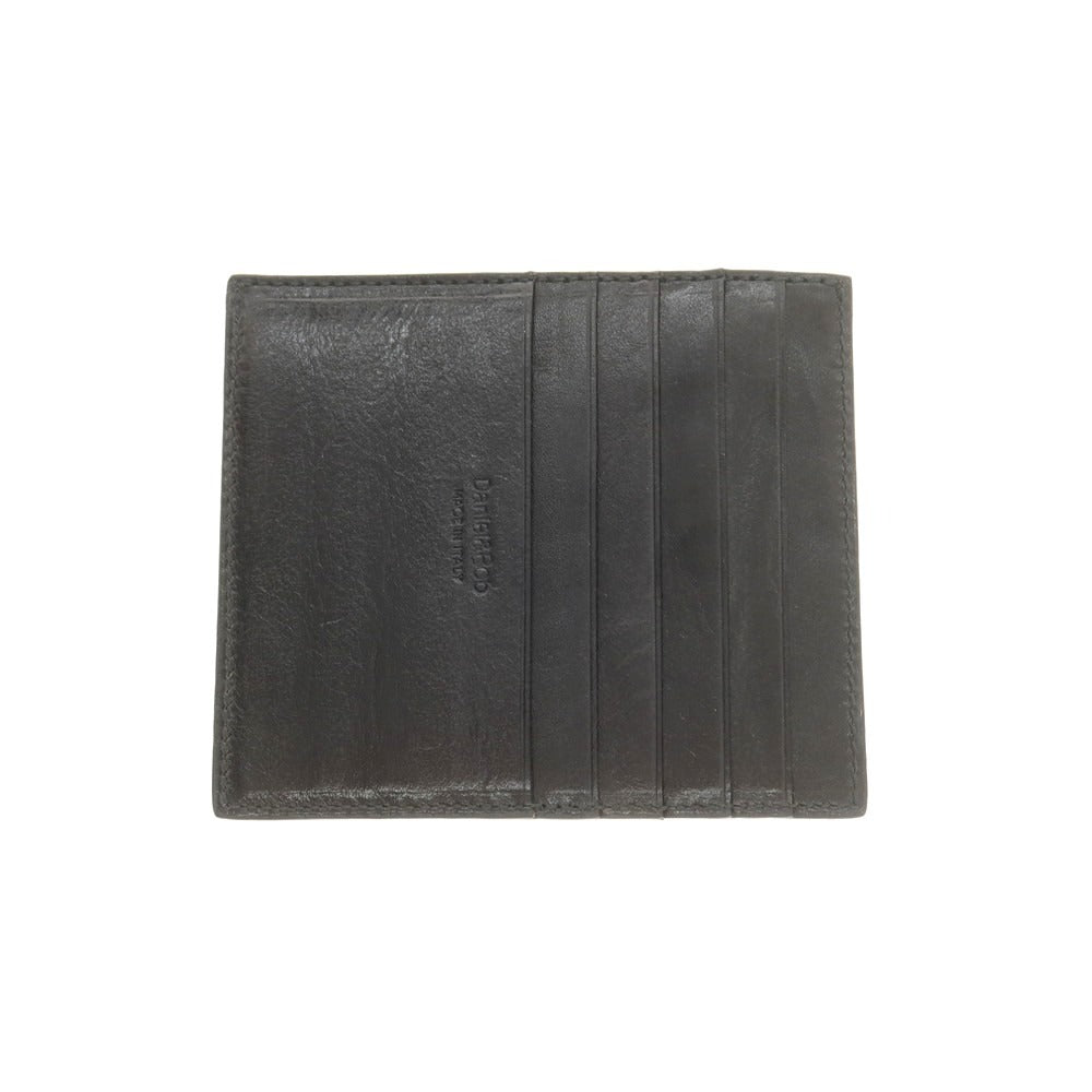 【新品】ダニエルアンドボブ Daniel &amp; Bob シュリンクレザー カードケース ブラック【 状態ランクN 】【 メンズ 】[DPD]