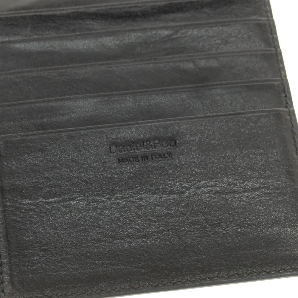 【新品】ダニエルアンドボブ Daniel &amp; Bob シュリンクレザー カードケース ブラック【 状態ランクN 】【 メンズ 】[DPD]