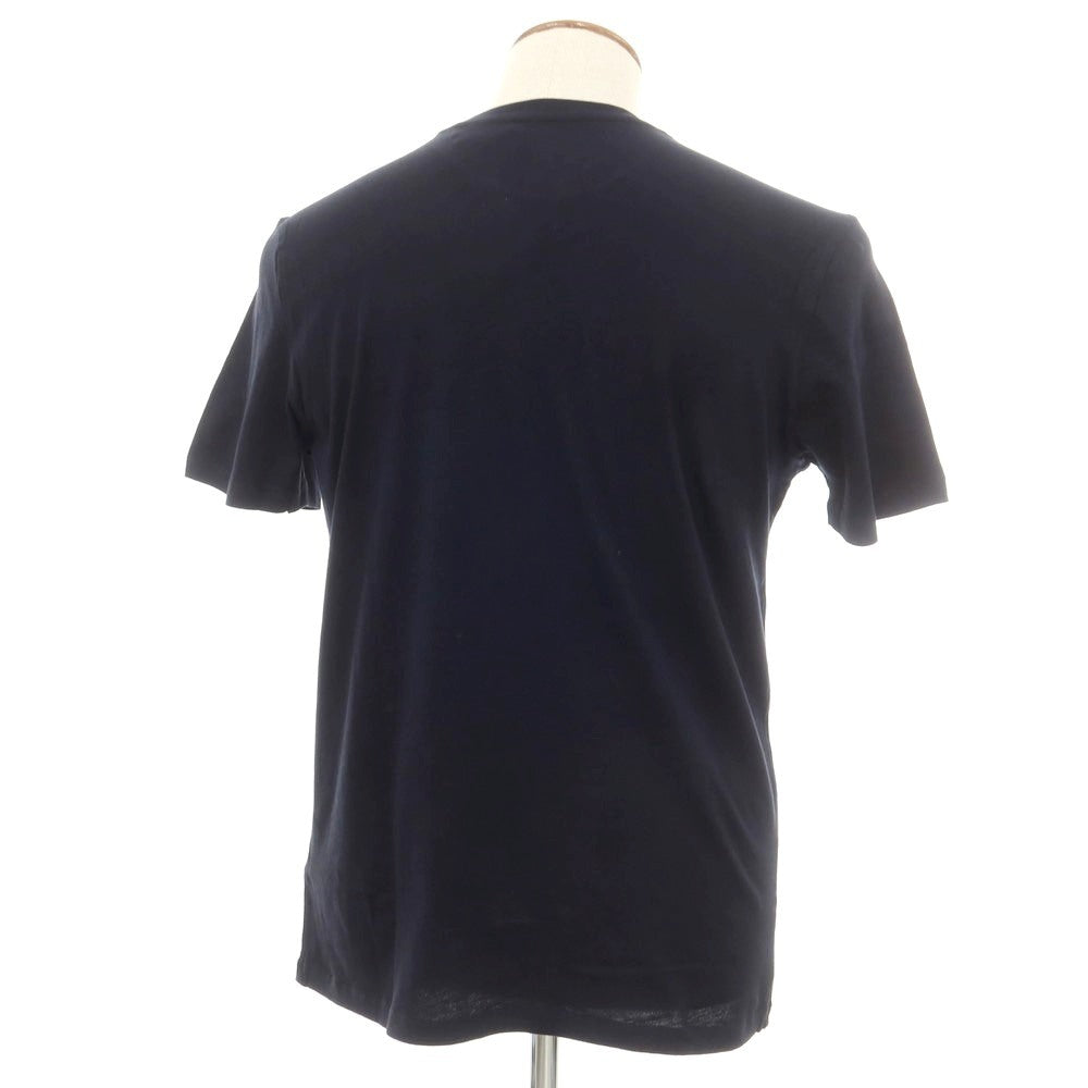 【新品】マジェスティック フィラチュール オム MAJESTIC FILATURES HOMME コットン クルーネック 半袖Ｔシャツ ネイビー【 M 】【 状態ランクN 】【 メンズ 】