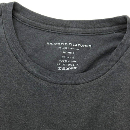 【新品】マジェスティック フィラチュール オム MAJESTIC FILATURES HOMME コットン クルーネック 半袖Ｔシャツ ダークグレー【 S 】【 状態ランクN 】【 メンズ 】