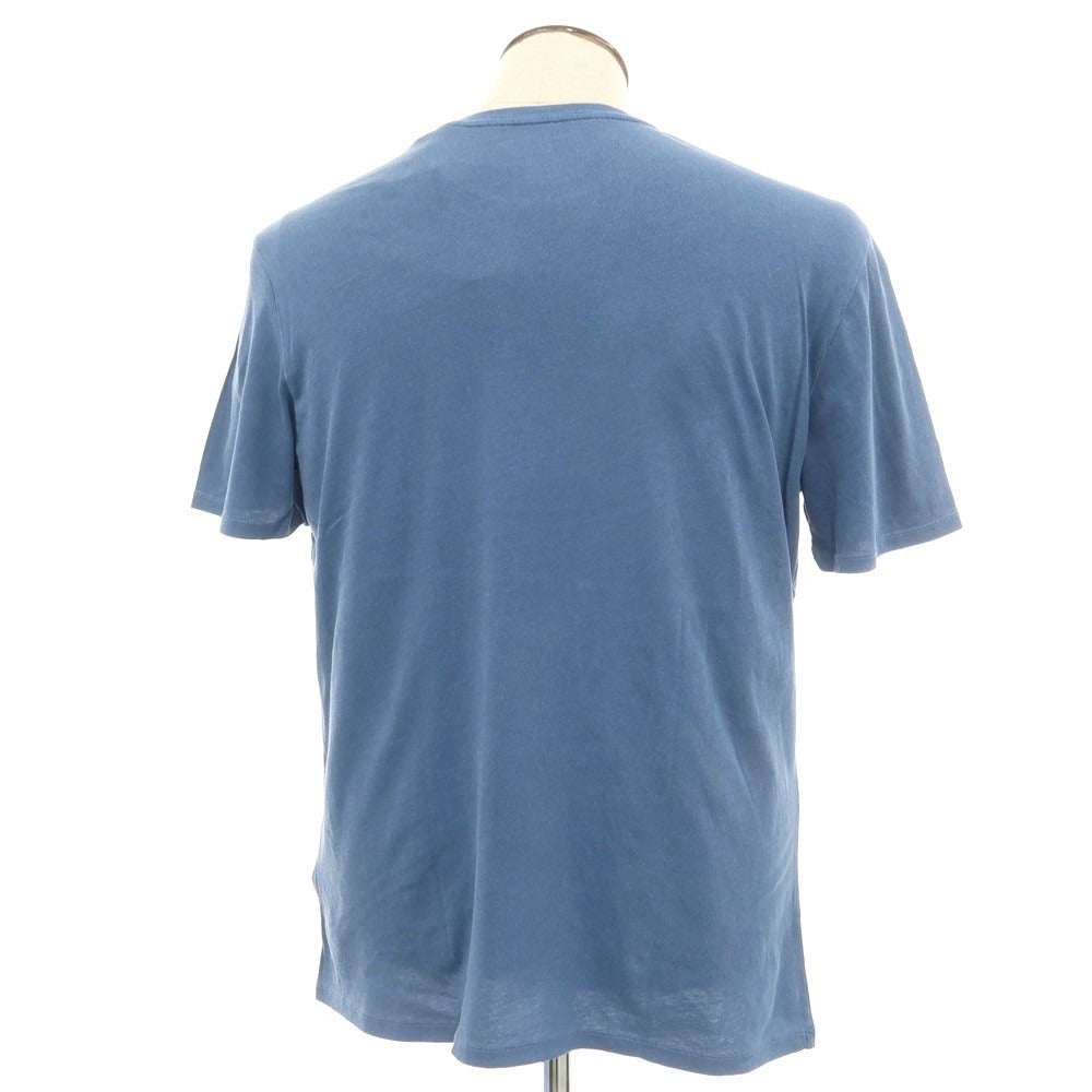 【新品】マジェスティック フィラチュール オム MAJESTIC FILATURES HOMME コットン クルーネック 半袖Ｔシャツ ダルブルー【 XL 】【 状態ランクN 】【 メンズ 】