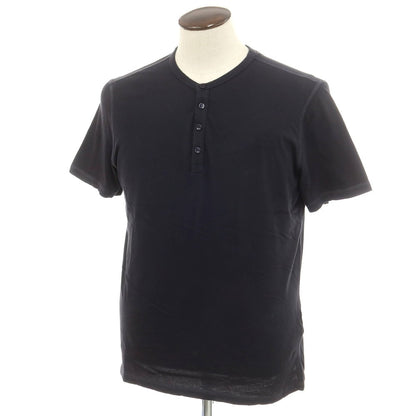 【新品】マジェスティック フィラチュール オム MAJESTIC FILATURES HOMME コットン ヘンリーネック 半袖Ｔシャツ ダークネイビー【 L 】【 状態ランクN 】【 メンズ 】