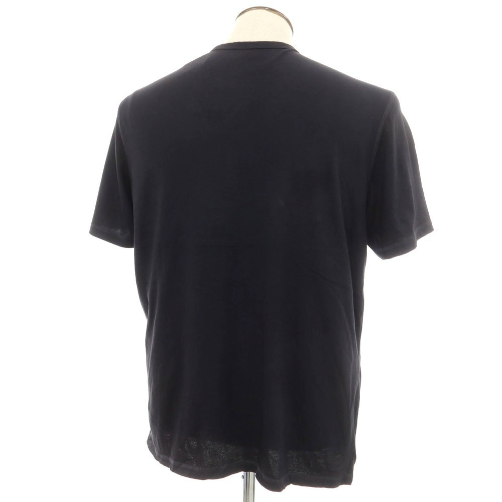 【新品】マジェスティック フィラチュール オム MAJESTIC FILATURES HOMME コットン ヘンリーネック 半袖Ｔシャツ ダークネイビー【 XL 】【 状態ランクN 】【 メンズ 】