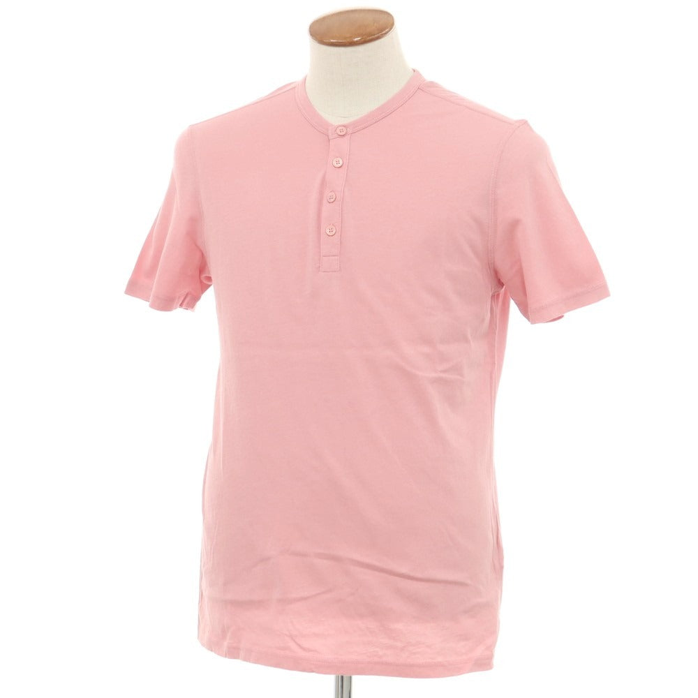 【新品】マジェスティック フィラチュール オム MAJESTIC FILATURES HOMME コットン ヘンリーネック 半袖Ｔシャツ ピンク【 M 】【 状態ランクN 】【 メンズ 】
