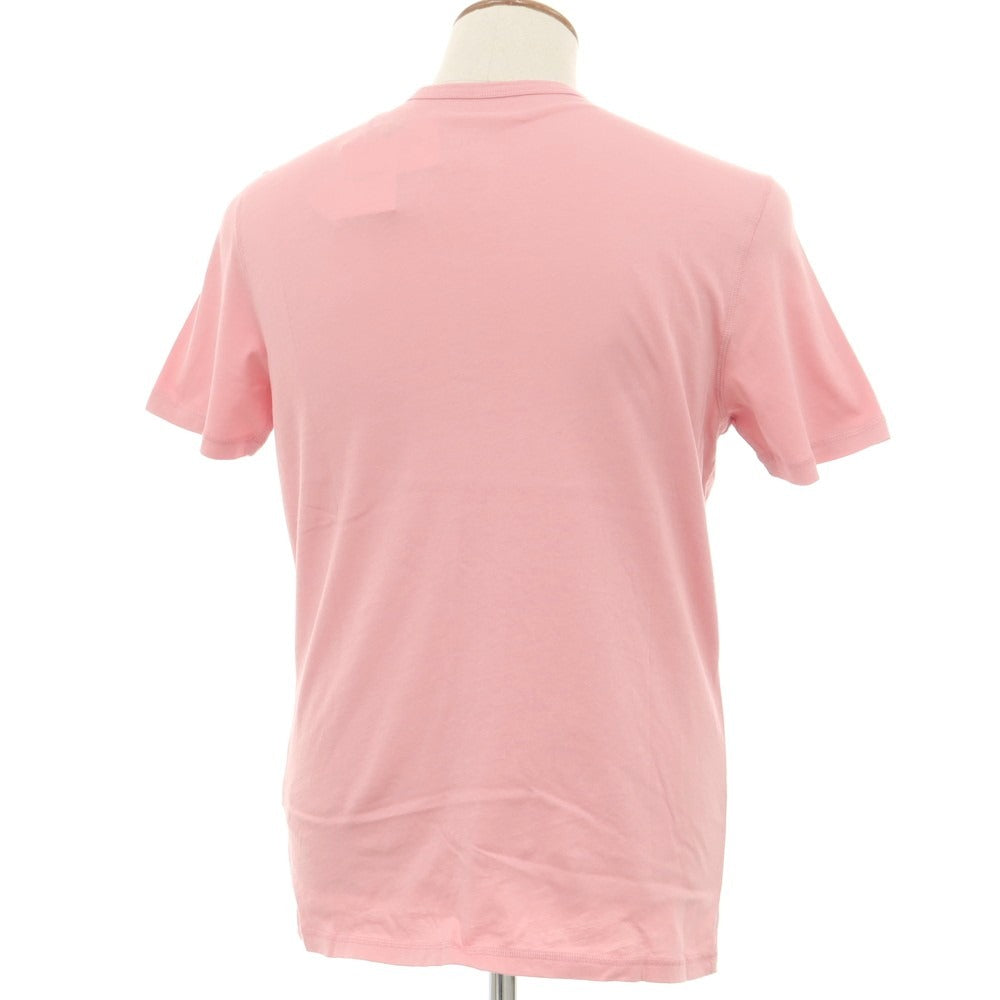 [New] MAJESTIC FILATURES HOMME Cotton Henley Neck Short Sleeve T-Shirt Pink [M] [Condition Rank N] [Men&