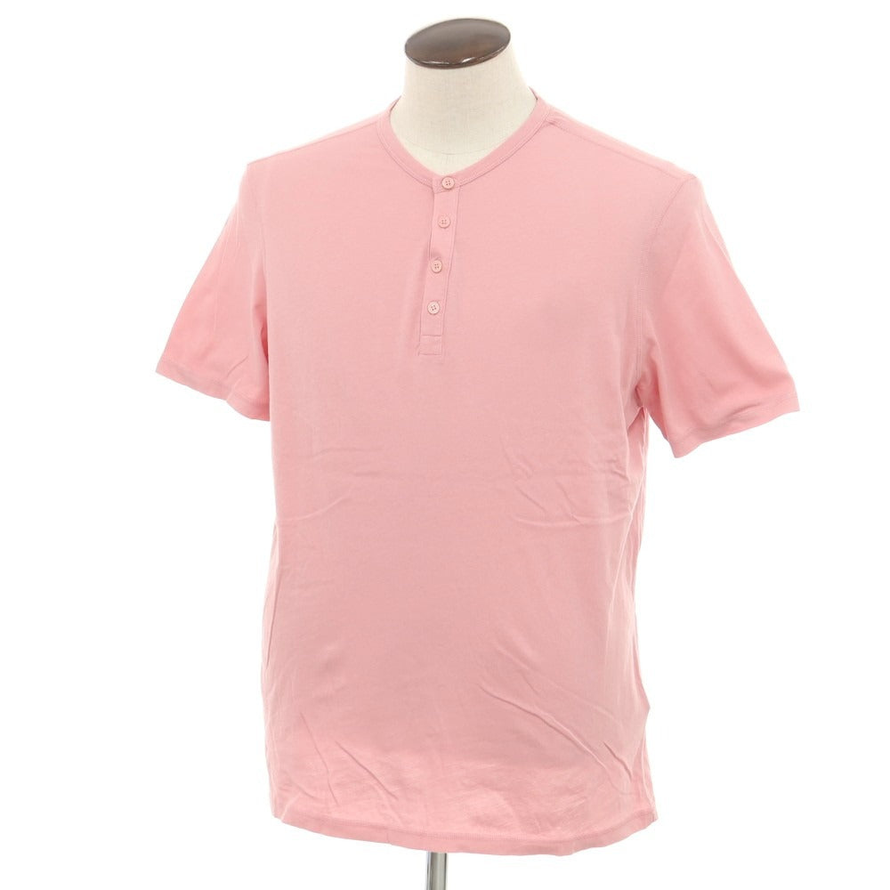 【新品】マジェスティック フィラチュール オム MAJESTIC FILATURES HOMME コットン ヘンリーネック 半袖Ｔシャツ ピンク【 L 】【 状態ランクN 】【 メンズ 】