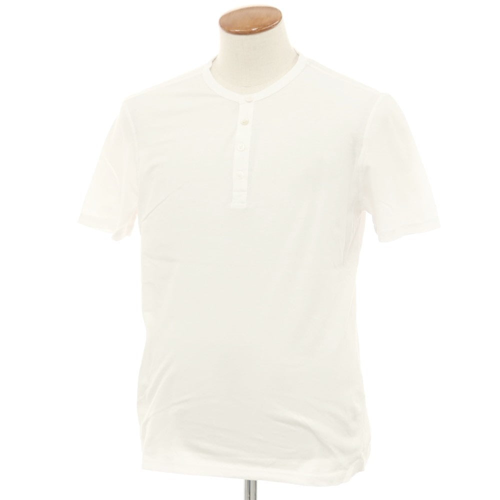 【新品】マジェスティック フィラチュール オム MAJESTIC FILATURES HOMME コットン ヘンリーネック 半袖Ｔシャツ ホワイト【 M 】【 状態ランクN 】【 メンズ 】