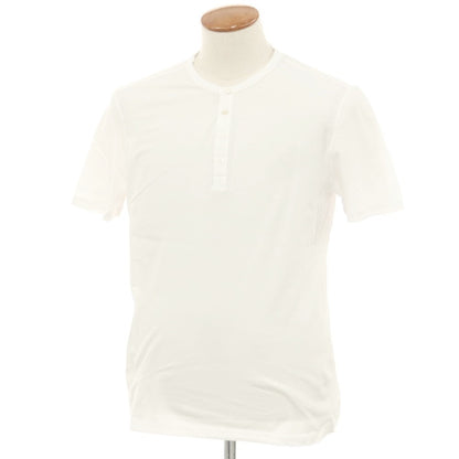 【新品】マジェスティック フィラチュール オム MAJESTIC FILATURES HOMME コットン ヘンリーネック 半袖Ｔシャツ ホワイト【 M 】【 状態ランクN 】【 メンズ 】