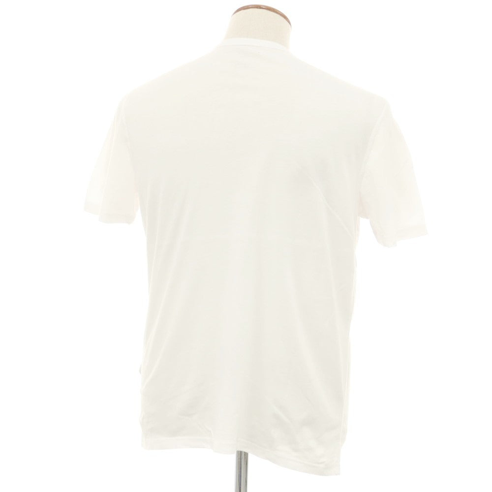 [New] MAJESTIC FILATURES HOMME Cotton Henley Neck Short Sleeve T-Shirt White [M] [Condition Rank N] [Men&