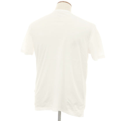 [New] MAJESTIC FILATURES HOMME Cotton Henley Neck Short Sleeve T-Shirt White [M] [Condition Rank N] [Men&