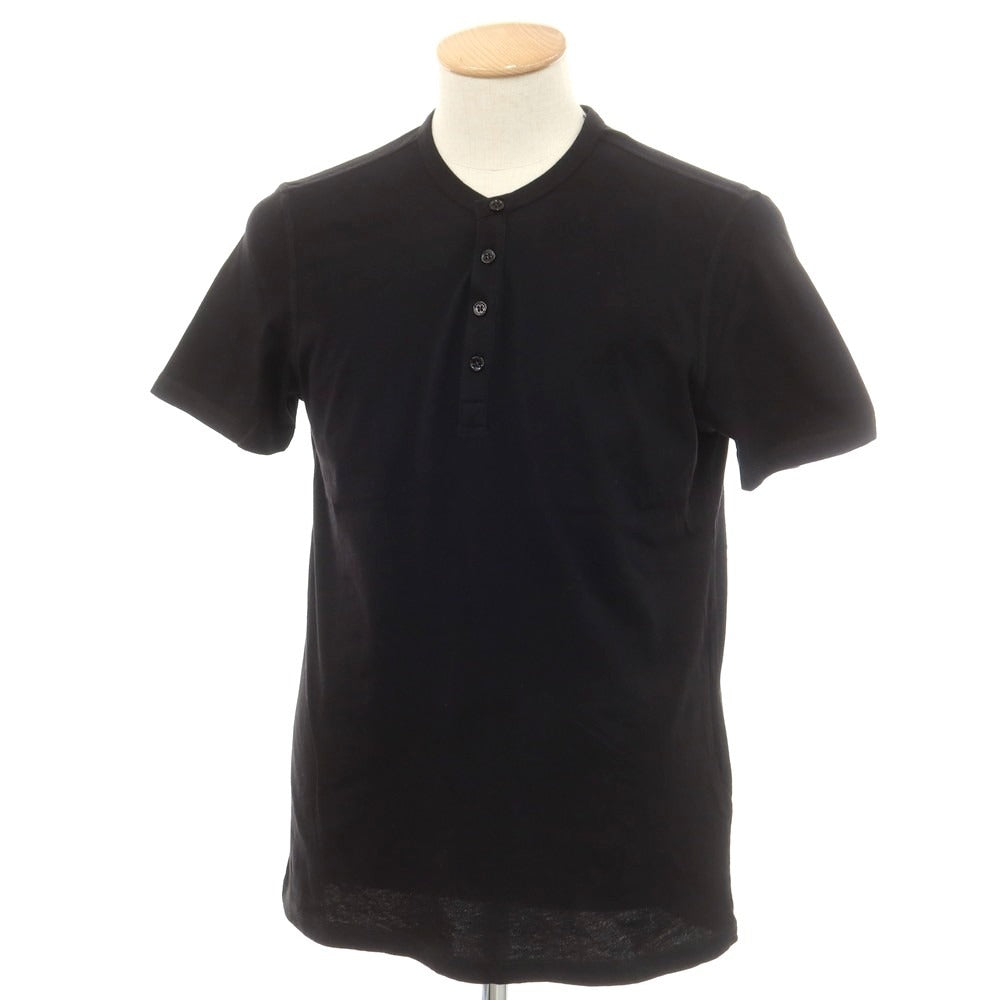 【新品】マジェスティック フィラチュール オム MAJESTIC FILATURES HOMME コットン ヘンリーネック 半袖Ｔシャツ ブラック【 S 】【 状態ランクN 】【 メンズ 】
