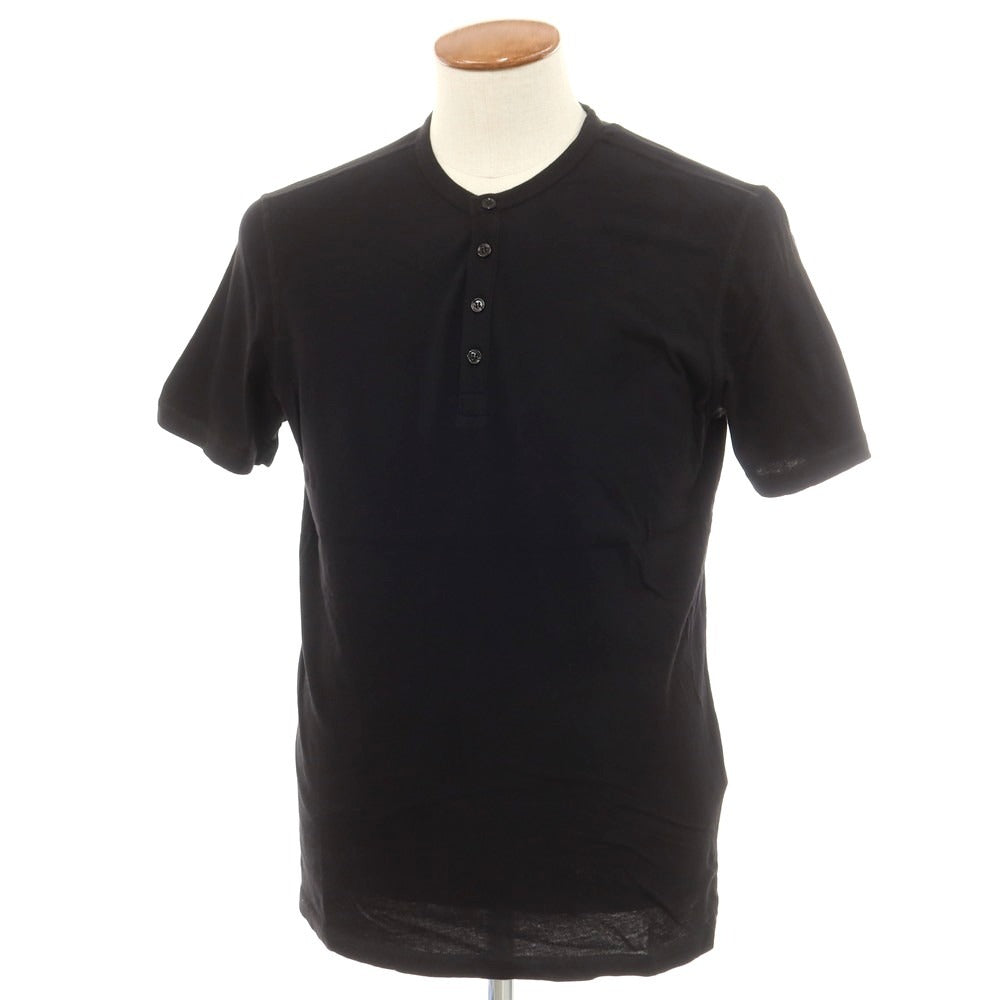 【新品】マジェスティック フィラチュール オム MAJESTIC FILATURES HOMME コットン ヘンリーネック 半袖Ｔシャツ ブラック【 M 】【 状態ランクN 】【 メンズ 】