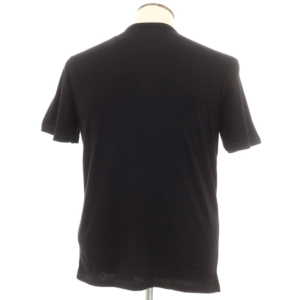 【新品】マジェスティック フィラチュール オム MAJESTIC FILATURES HOMME コットン ヘンリーネック 半袖Ｔシャツ ブラック【 L 】【 状態ランクN 】【 メンズ 】