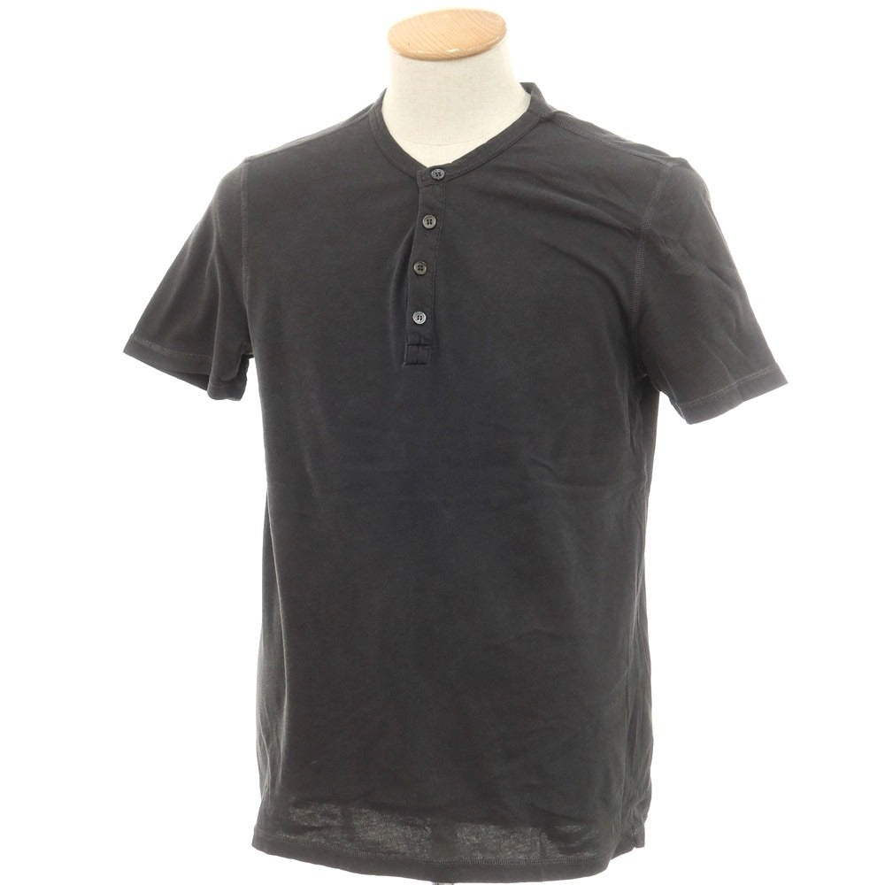 【新品】マジェスティック フィラチュール オム MAJESTIC FILATURES HOMME コットン ヘンリーネック 半袖Ｔシャツ ダークグレー【 S 】【 状態ランクN 】【 メンズ 】