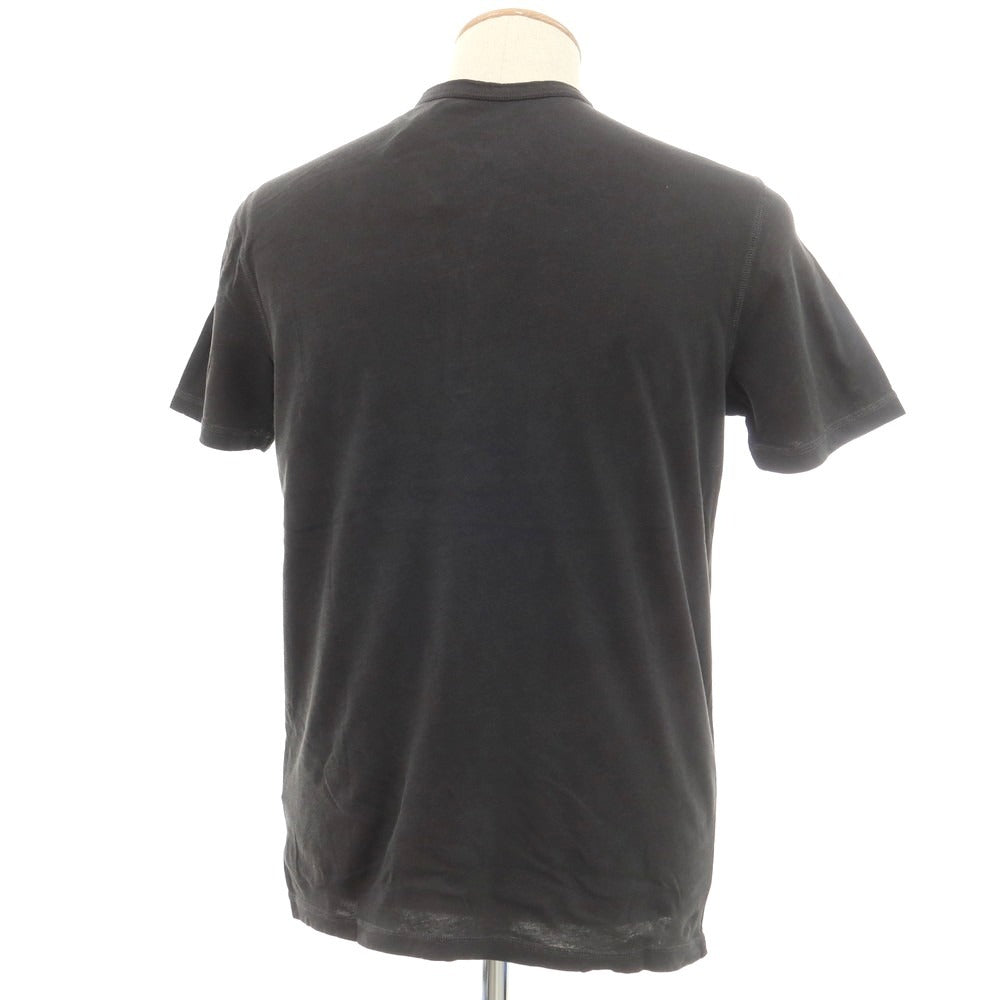 【新品】マジェスティック フィラチュール オム MAJESTIC FILATURES HOMME コットン ヘンリーネック 半袖Ｔシャツ ダークグレー【 S 】【 状態ランクN 】【 メンズ 】