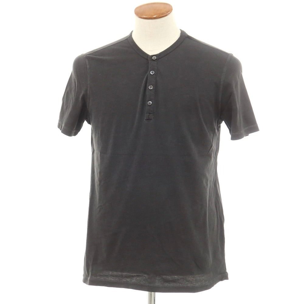 【新品】マジェスティック フィラチュール オム MAJESTIC FILATURES HOMME コットン ヘンリーネック 半袖Ｔシャツ ダークグレー【 M 】【 状態ランクN 】【 メンズ 】