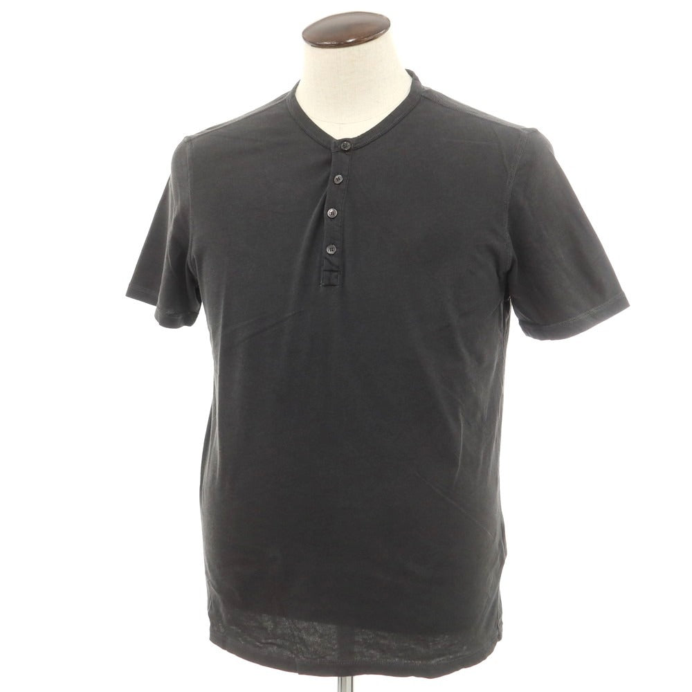 【新品】マジェスティック フィラチュール オム MAJESTIC FILATURES HOMME コットン ヘンリーネック 半袖Ｔシャツ ダークグレー【 L 】【 状態ランクN 】【 メンズ 】