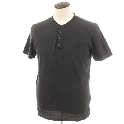 【新品】マジェスティック フィラチュール オム MAJESTIC FILATURES HOMME コットン ヘンリーネック 半袖Ｔシャツ ダークグレー【 L 】【 状態ランクN 】【 メンズ 】