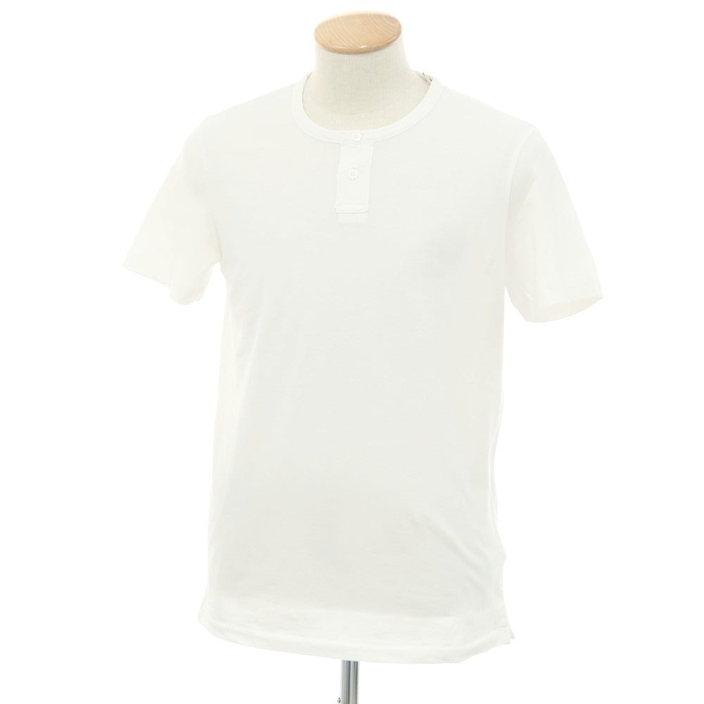 [New] MAJESTIC FILATURES HOMME Stretch Cotton Henry Neck Short Sleeve T-Shirt White [S] [Condition Rank N] [Men&