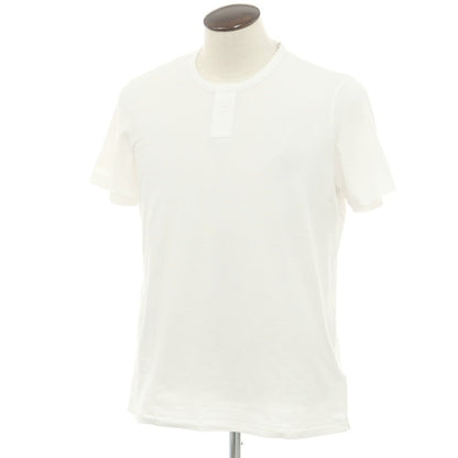 【新品】マジェスティック フィラチュール オム MAJESTIC FILATURES HOMME コットン ヘンリ―ネック 半袖Ｔシャツ ホワイト【 L 】【 状態ランクN 】【 メンズ 】
