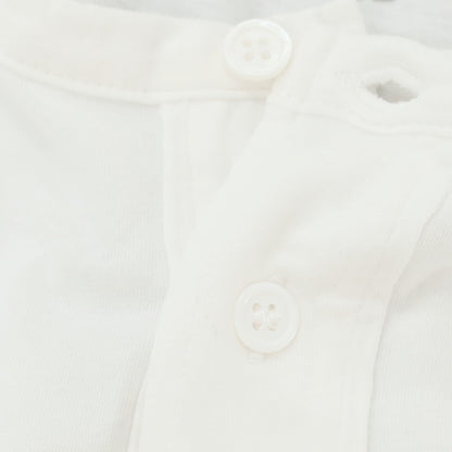 【新品】マジェスティック フィラチュール オム MAJESTIC FILATURES HOMME コットン ヘンリ―ネック 半袖Ｔシャツ ホワイト【 L 】【 状態ランクN 】【 メンズ 】