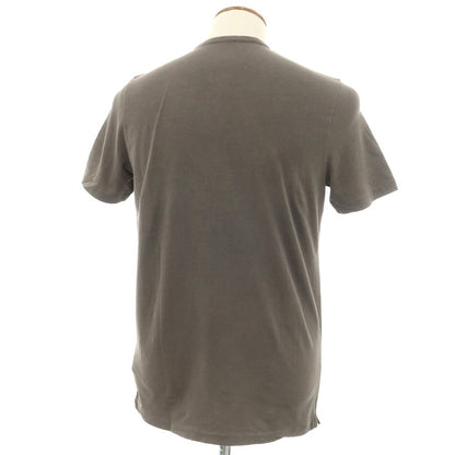 [New] MAJESTIC FILATURES HOMME Stretch Cotton Henry Neck Short Sleeve T-Shirt Grayish Khaki [M] [Condition Rank N] [Men&