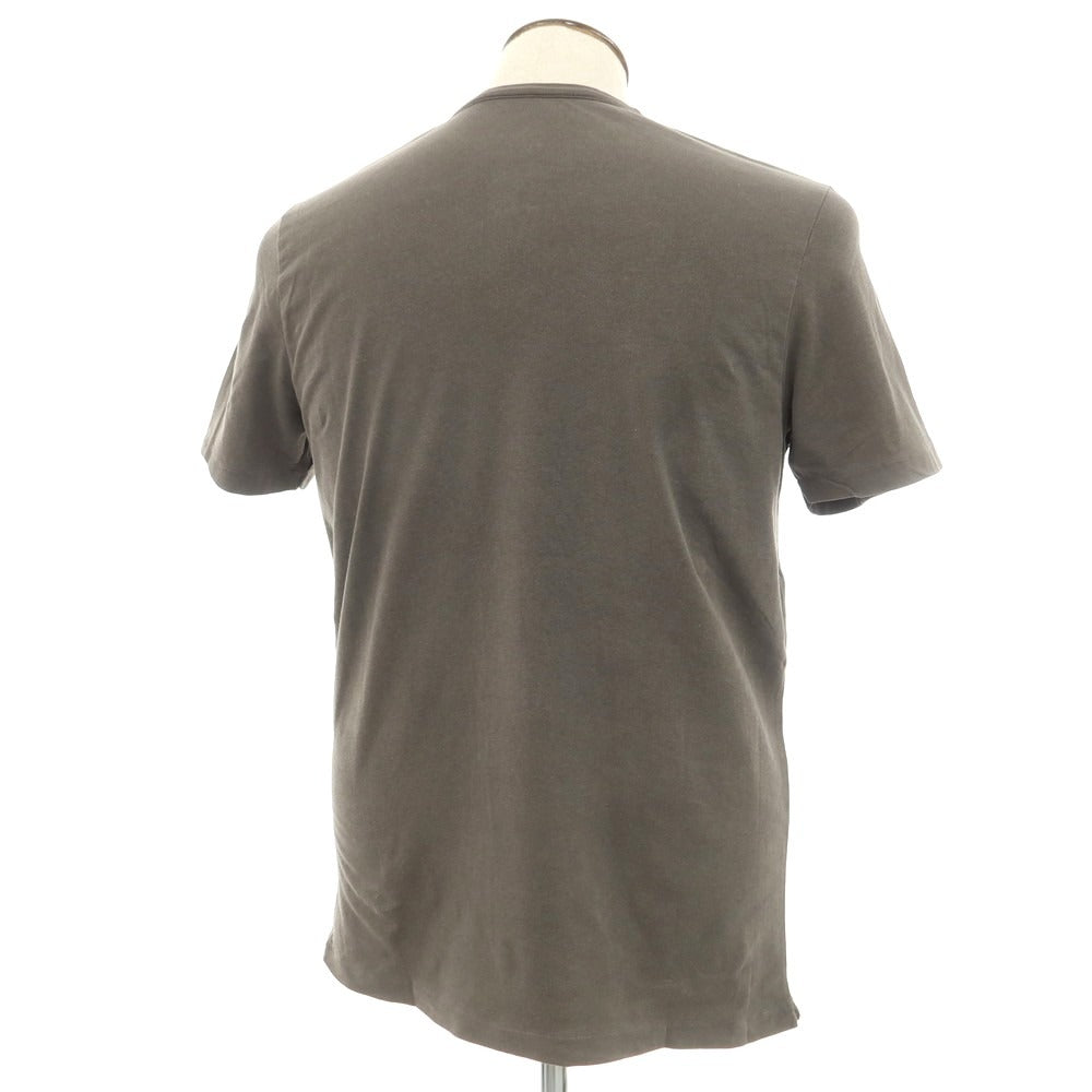 【新品】マジェスティック フィラチュール オム MAJESTIC FILATURES HOMME ストレッチコットン ヘンリ―ネック 半袖Ｔシャツ グレイッシュカーキ【 L 】【 状態ランクN 】【 メンズ 】