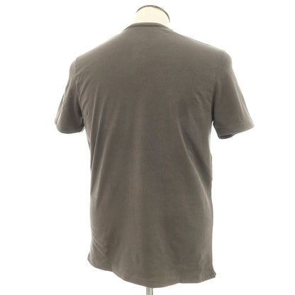 【新品】マジェスティック フィラチュール オム MAJESTIC FILATURES HOMME ストレッチコットン ヘンリ―ネック 半袖Ｔシャツ グレイッシュカーキ【 L 】【 状態ランクN 】【 メンズ 】