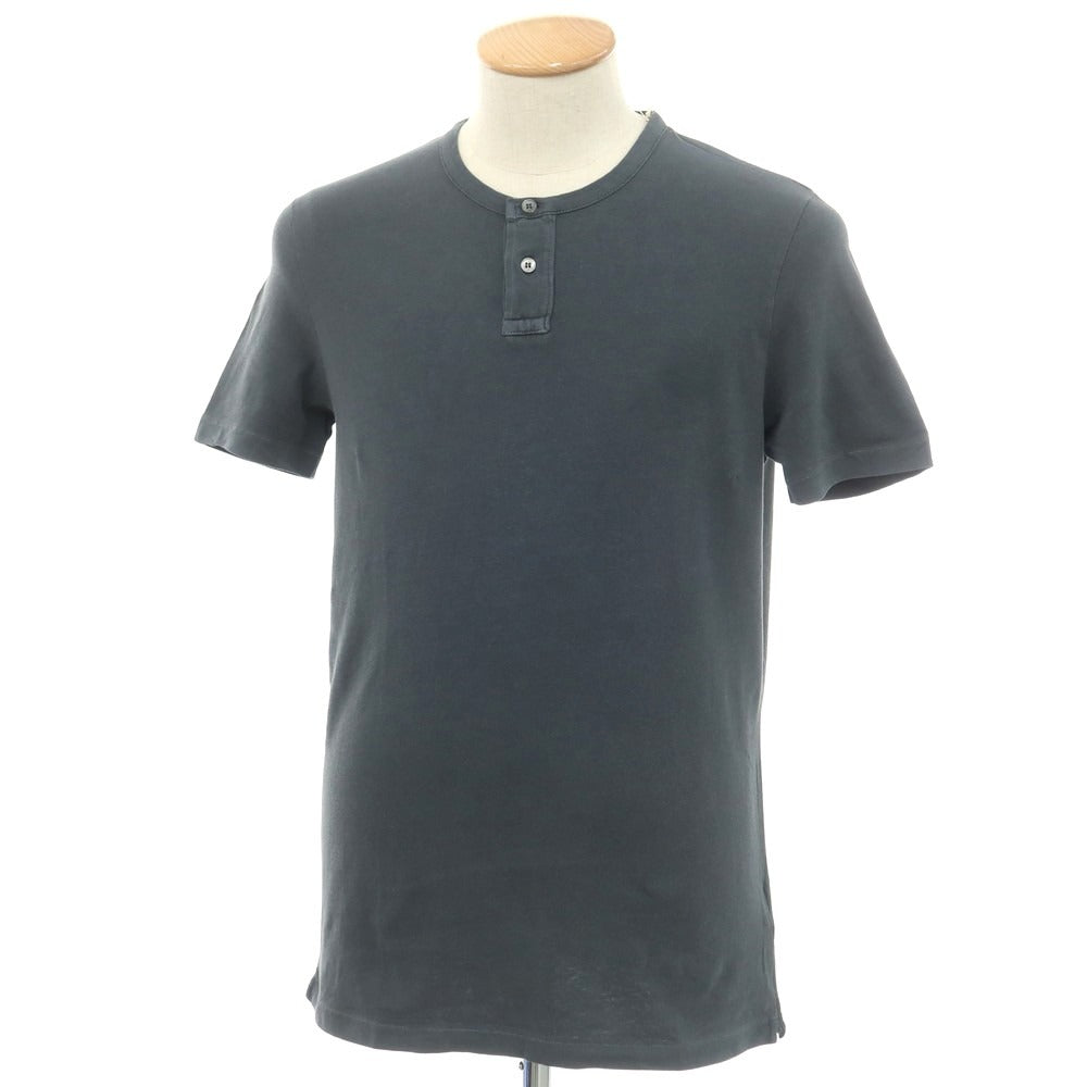 【新品】マジェスティック フィラチュール オム MAJESTIC FILATURES HOMME ストレッチコットン ヘンリ―ネック 半袖Ｔシャツ ダークグレー【 S 】【 状態ランクN 】【 メンズ 】