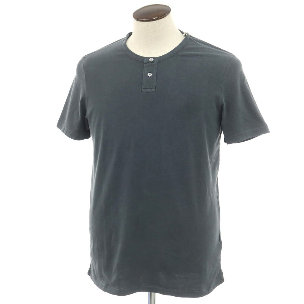 【新品】マジェスティック フィラチュール オム MAJESTIC FILATURES HOMME ストレッチコットン ヘンリ―ネック 半袖Ｔシャツ ダークグレー【 XL 】【 状態ランクN 】【 メンズ 】