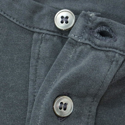 【新品】マジェスティック フィラチュール オム MAJESTIC FILATURES HOMME ストレッチコットン ヘンリ―ネック 半袖Ｔシャツ ダークグレー【 XL 】【 状態ランクN 】【 メンズ 】