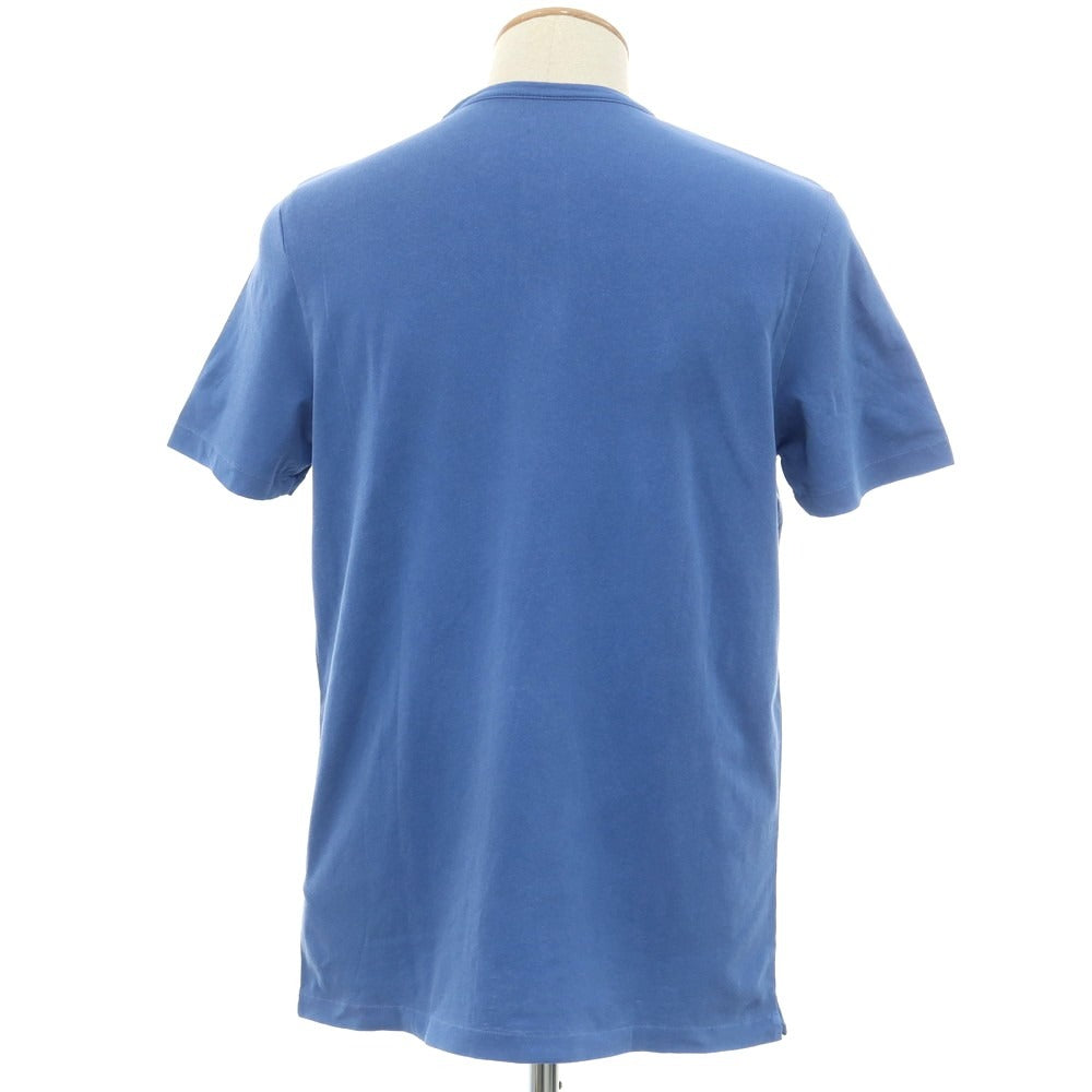 【新品】マジェスティック フィラチュール オム MAJESTIC FILATURES HOMME ストレッチコットン ヘンリ―ネック 半袖Ｔシャツ ブルー【 S 】【 状態ランクN 】【 メンズ 】