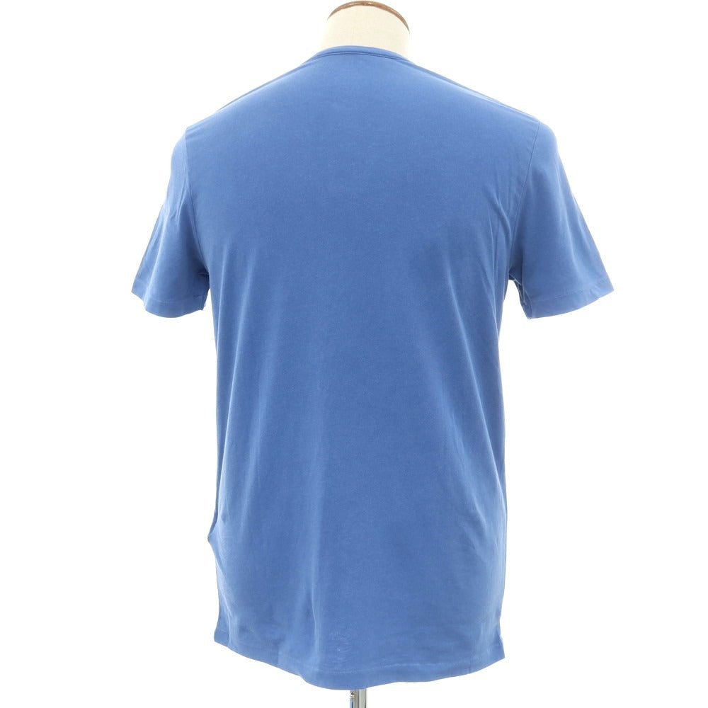 【新品】マジェスティック フィラチュール オム MAJESTIC FILATURES HOMME ストレッチコットン ヘンリ―ネック 半袖Ｔシャツ ブルー【 M 】【 状態ランクN 】【 メンズ 】